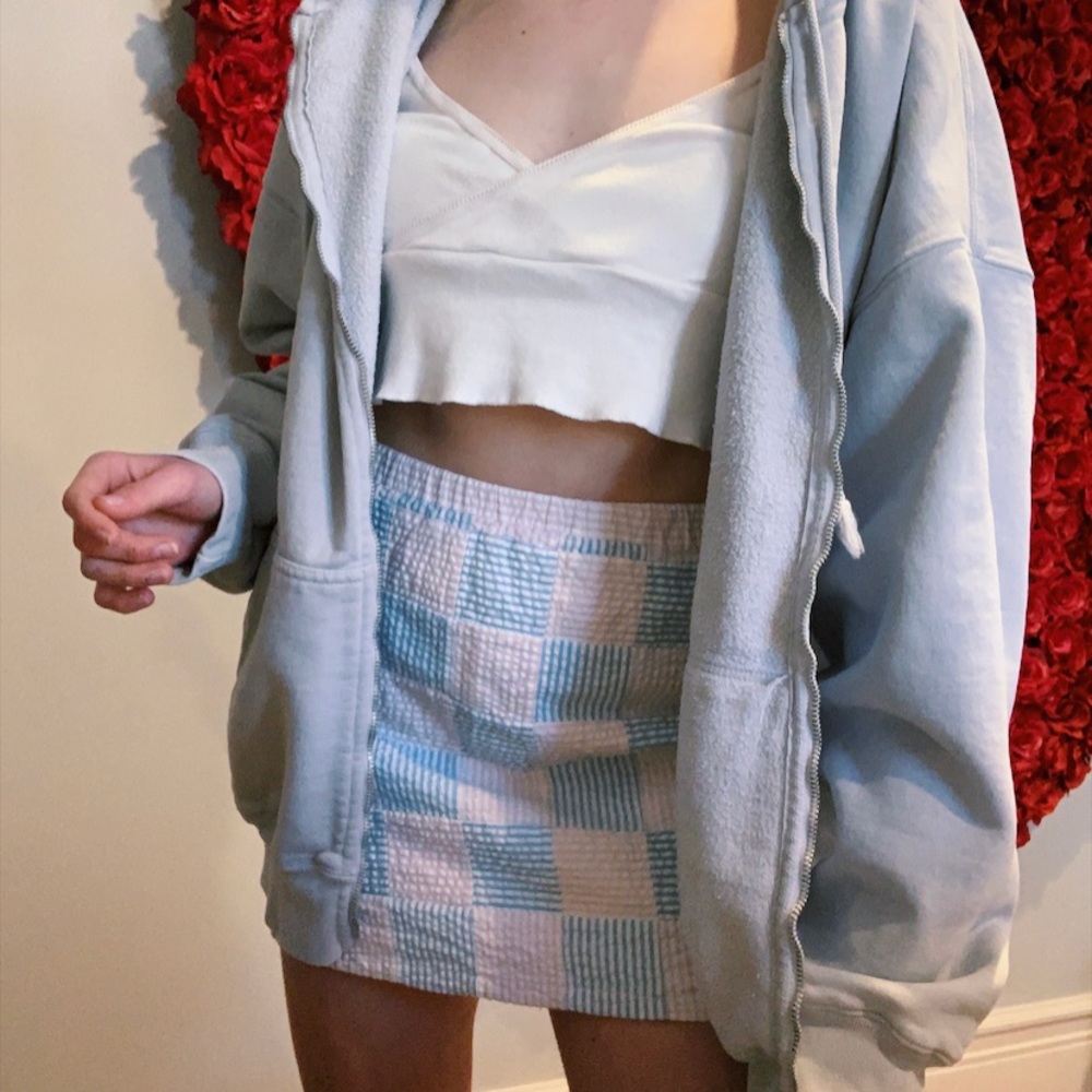 checkered vineyard vines skirt